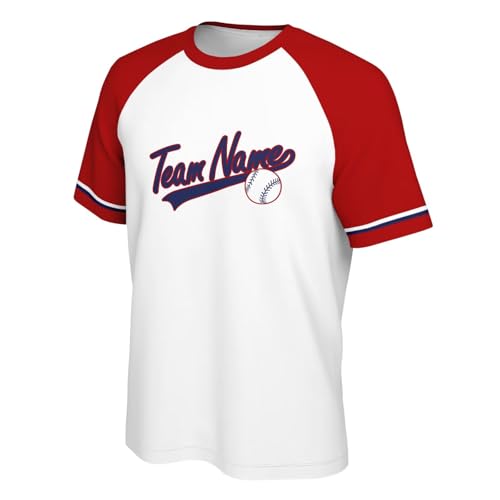 Image of ANTKING T-Shirt Custom Name Number Crewneck Short Sleeve for Men Youth Gifts