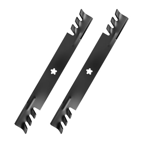 IDEASURE 138971 Gator Mulching Blades for 42 Deck 532138971 Mower Blades Compatible with Craftsman Hus-qvarna Pou-LAN Lawn Tractor Replaces 134149 127843 138498 422719 2 Pack