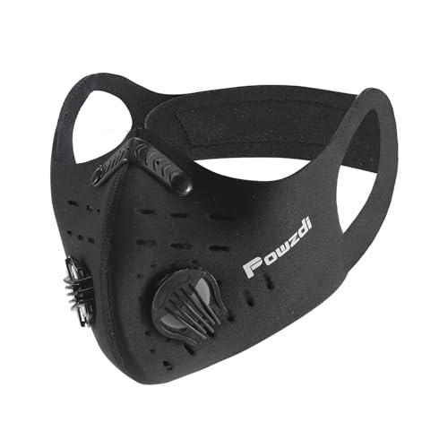 Powzdi Protezione Sportiva Mascherine, Copri Bocca Maschere Anti con 2