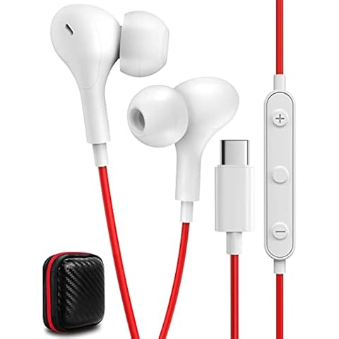 USB C Headphones for OnePlus 10 Pro/10T/Nord 2, ACOCOBUY USB C Earphones Magnetic USB Type C Earbuds Wired Headphone In-Ear with Mic for Pixel 7 Pro/6/6a, for Samsung A53/S22/S21/S20 FE, for Mi 12 11T Cover