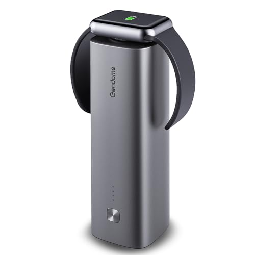 GENDOME Portable Charger LiFePO4 Battery, QC3.0 & PD3.0 22.5W Fast Charging, 15000mAh Portable Power Bank Built in USB C Cable, Travel Essential Backup Battery with USB-C in/Output