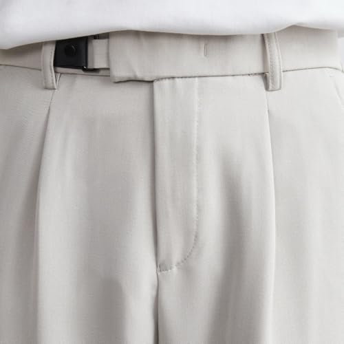 Golf Trousers for Men Solid Color Button Straight-Leg Spring Summer Comfort Dress Pants3