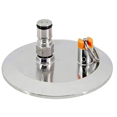 Accesorios de fermentador cónico: abrazaderas triples con poste de bola 6