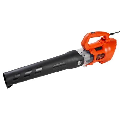 BLACK + DECKER Electric Leaf Blower, Hand Held Blowers for Lawn Care, Up to 450 CFM and 140 MPH Power, Axial, Lightweight, Corded (BEBL750)