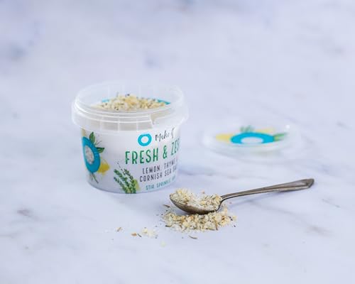 Cornish Sea Salt - Fresh & Zesty Seasoning Mineral Rich Celtic Sea Salt - Michelin Starred Chef Approved - Herbs, Spices & Seasonings - Spices for Cooking, Kitchen Accessories - 8 x 55g