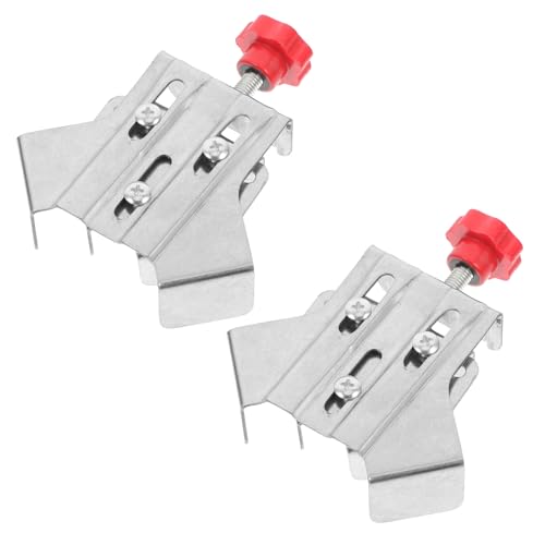SOLUSTRE 2pcs Right Angle Clamp Right Angle Woodworking Clip Corner Clamp Work Corner-clamps Clamps for Corner Wood Working Clamp Small Clamps Metal Corner-clamp Stainless Steel Silver