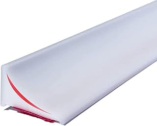 1M White Silicone Wet Room Floor Barrier, Silicone Shower Tray Sealing Strip,Self-Adhesive Shower Threshold Water Barrier,Bathtub Sink Countertop Water Retaining Strip,Dam Bathwater Barrier