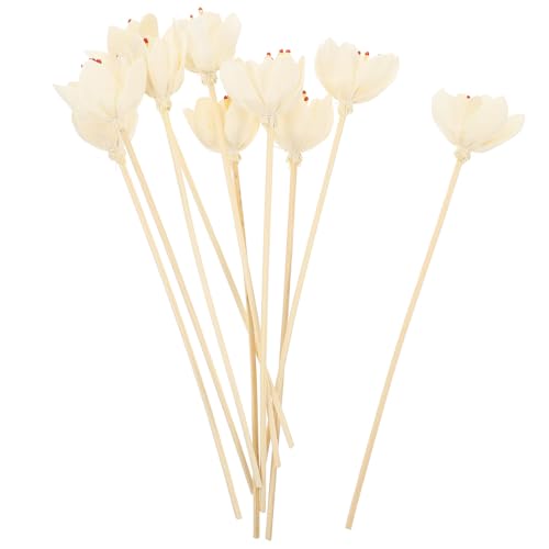 Varitas Difusoras Decorativas de Flores de Rattan Natural miniatura 1
