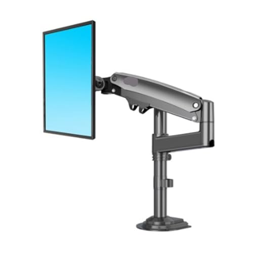 Brazo monitor gas spring de 17-30 pulgadas con rotación completa y soporte de mesa negro