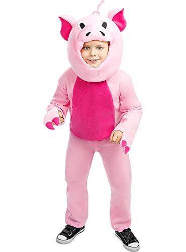 Funidelia | Déguisement de Cochon pour Fille et garçon Taille 3-4 Ans ▶ Animaux - Couleur: Multicolore, Accessoire pour déguisement - Déguisements Amusants pour Vos soirées.