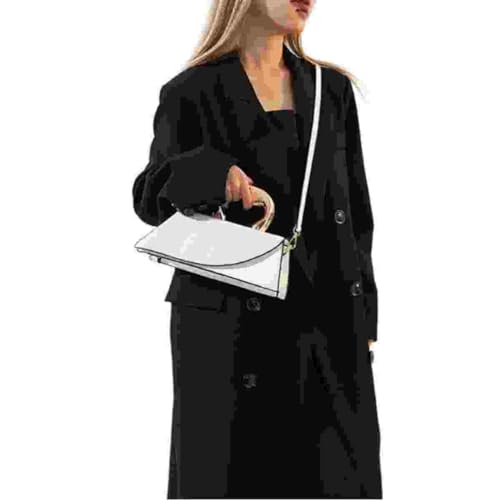 Image of Women Vegan Leather Evening Handbag Crocodile Pattern Handle Clutch Purse Cross Body Envelope Bag
