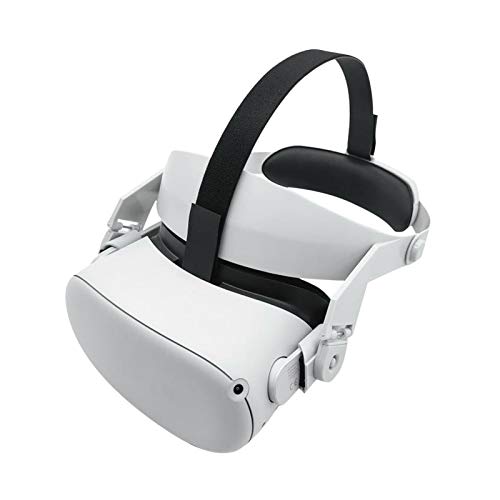 Faixa de cabeça ajustável compatível com Oculus Quest 2 com almofada de cabeça, substituição para al