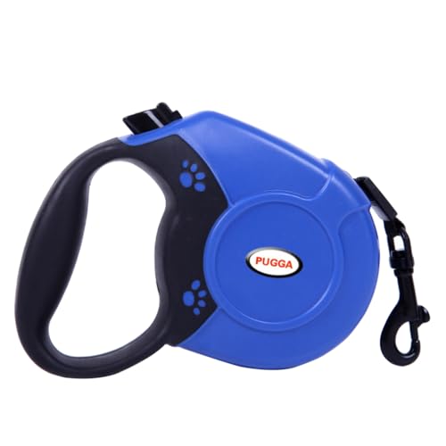 Yardwe Dog Tie Out Cable Heavy Duty Retractable Dog Lead 5 Dog Leash Extendable Dog Leads for Large Dogs 50kg/110lbs Blue Dog Training