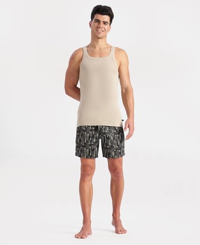 Image of Jockey US26 Men's Super Combed Cotton Rib Square Neck Gym Vest Steel Grey Melange XL