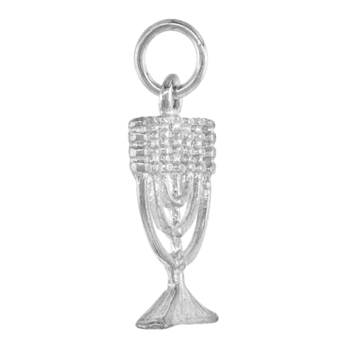 3/4 inch Small Sterling Silver Menorah Pendant Necklace for Women and Men 17mm Wide 16-30 inch3