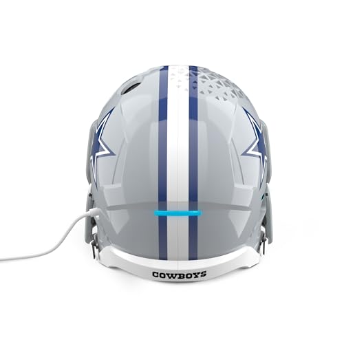 Image of NFL Echo Dot Bundle: Includes Echo Dot | Charcoal and Limited-Edition NFL Helmet Stand | Dallas Cowboys