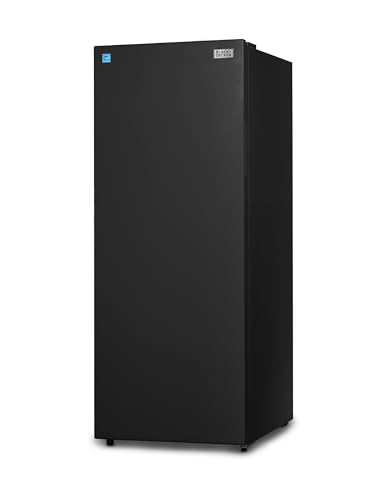 BLACK+DECKER 11 Cu. Ft. Convertible Freezer Refrigerator, Upright Freezer with Glass Shelves,...