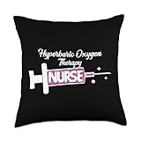 Hyperbaric Oxygen Therapy Nurse HBOT Nursing Unit RN Throw Pillow