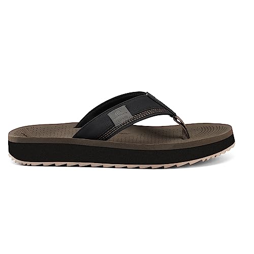Cobian Men’s Roca Rise Synthetic Leather Strap Flip-Flop Sandals2