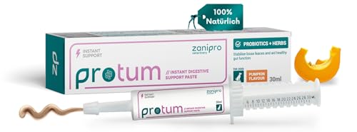 Zanipro Probiotische und Präbiotische Paste für Hunde und Katzen Gegen Durchfall Wurmkur, Natürliches Durchfallmittel für Hunde, 3 Milliarden KBE Probiotika Darmflora, Darmsanierung (30ml) Kürbis