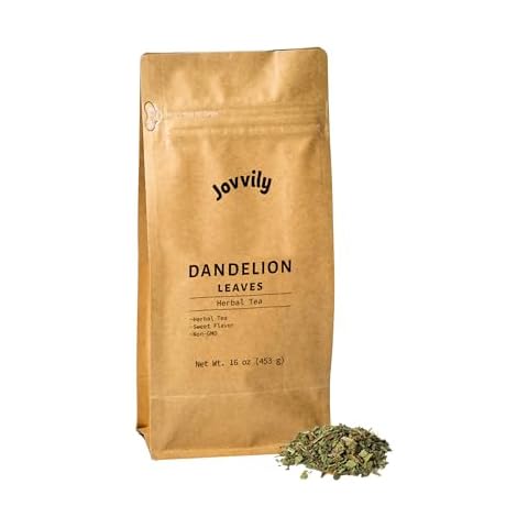 Jovvily Dandelion Leaves - 1 lb - Cut & Sifted - Herbal Tea - Cuisine Garnish Cover