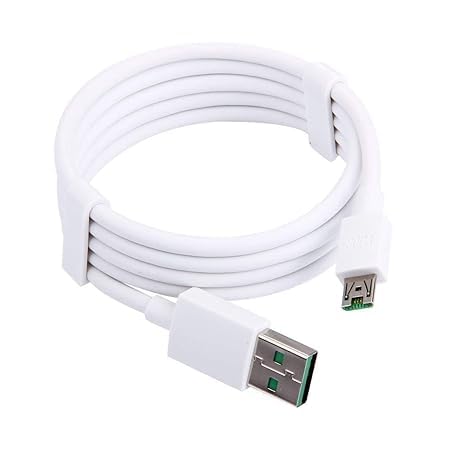 Image of Original Flash /Super VOOC Micro USB 7 Pin Data Sync Fast Charging Cable Compatible with Oppo A8 | A9x | A9 |A1k | A7n |A5s | F11 | F11 Pro | A7 |R15x | K1 |A7x | R17| |USB Micro Cable (MDH-41)