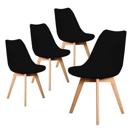 Opiniones y reviews de Comedores Sencillos los mejores 5. 49 LUMO HOME Sillas de Comedor Tulip: Modernas con Asiento Acolchado |Diseño Minimalista |Estilo Moderno y Elegante Uso para Comedor o Jardín | Ideales para Interiores y Exteriores...