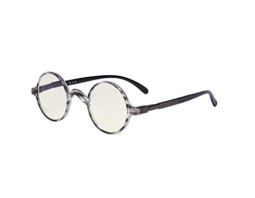 Image of Eyekepper Reading Glasses for Women Men, Blue Light Readers Round | Womens Circle Computer Cheaters, Mens Ladies UV /Bluelight Blocking Reader Eyeglasses,All-Day Comfort Spring Hinges for Screen