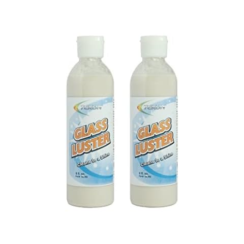 TEKON Glass Luster - Easily Remove Hard Water Stains, Oxidation, and Spotting from Glass, Chrome, Porcelain, and Tile (2, 8oz) Cover