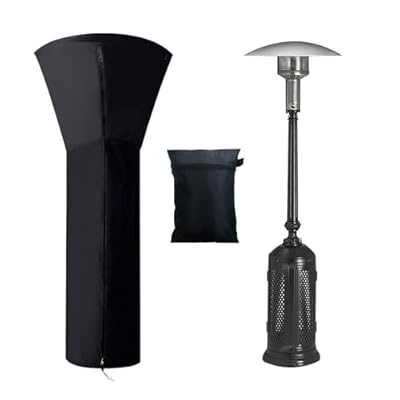 Patio Heater Cover & Outdoor Heater Cover with Full Zipper - 89" H x 33" Dome - Waterproof 210D Oxford Fabric, Dustproof, Windproof & Sun Resistant for Outdoor Standing Propane Heaters
