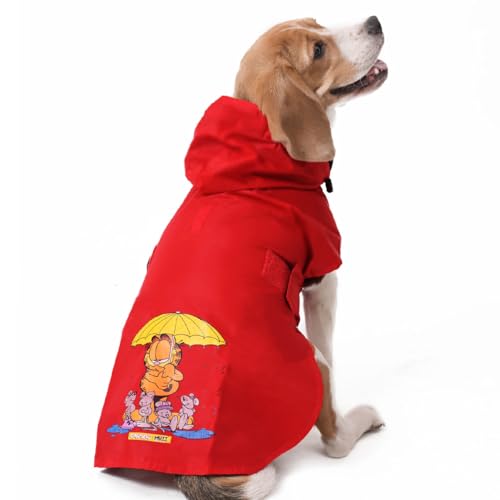 Image of Mutt of Course Garfield Collection Dog Raincoat | Raincoat for Medium Size Dogs