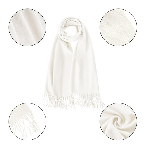 Winter Scarf Cashmere Scarf for Women, Pashmina Shawls Wraps for Evening Dresses Long Large Warm Soft Scarves3