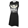 Music City Mini Dress Women's Country Music Rock Band Sleeveless Dress Guitar Graphic T-Shirts Dress, black, XXL #2