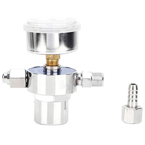 Joyzan Medidor de Flujo Reductor de presion de Soldadura, regulador de Gas Argon Co2 Rosca Hembra ahorradora de Gas M12 * 1 Medidor de Flujo Regulador de Gas de Soldadura Medidor preciso