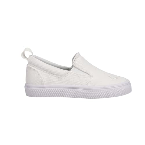 PUMA Toddler Boys Bari Comfort Slip On Sneakers Shoes Casual - White