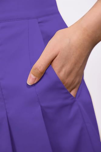 Falda larga plisada que soluciona la falta de bolsillos en ropa femenina 7