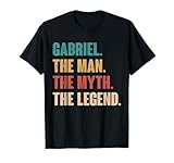 Gabriel The Man The Myth The Legend Retro Gift for Gabriel T-Shirt