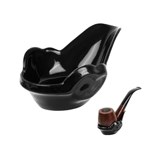 2 Pack Tobacco Pipe Stand Holder, Portable Cigar Holder Family Home Pipe Accessories for Tobacco (Black)