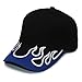 XUAN SUN Racing Embroidered Flame Baseball Cap Snapback Trucker Hiking Hat (Blue), 7 1/4-7 3/8