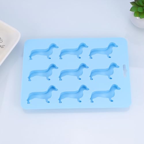 Molde de silicona para hielo en forma de perro 2 piezas miniatura 5