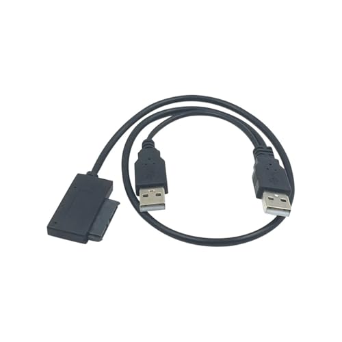 Cable adaptador USB 2.0 a Mini SATA 7+6 13Pin 0.5m miniatura 5