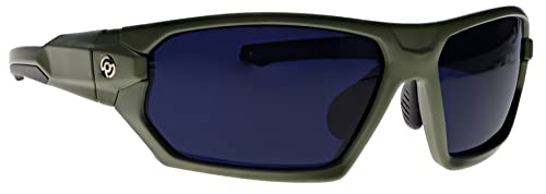 Lampworking Glasses, Wrap around Q368 Green Frame, Borotruview Shade 3