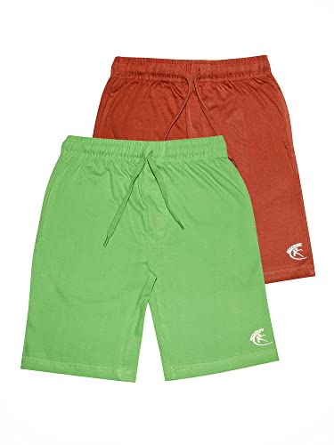Image of KiddoPanti Boys Knit Knee Length Basic Short Pack of 2