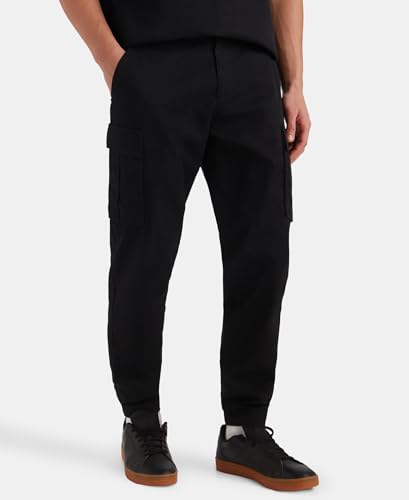 Image of Jockey Groove MZ10 Men Super Combed Cotton Woven Regular Fit Cargo Jogger with Seven Pockets