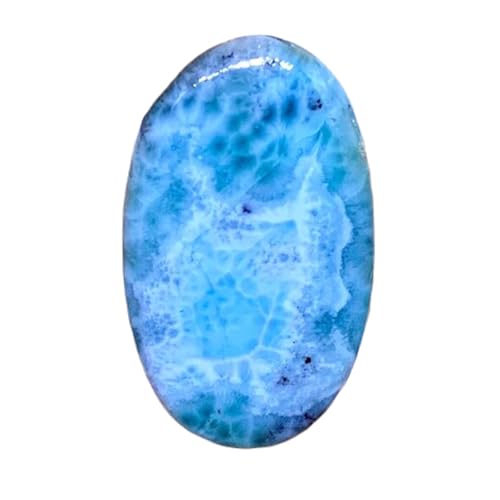 Larimar cabochon ovale 30x17mm pierre naturelle de république dominicaine pour bijoux diy