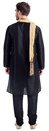 Maple Clothing Kurta Pajama Set Men's Indian Ethnic Wedding Party Dress Art Silk2