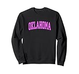 Photo Gallery oklahoma ok vintage athletic sports pink design felpa Photo Gallery oklahoma ok vintage athletic sports pink design felpa