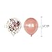 Rose Gold Birthday Party Decorations Supplies Set-(50 pc) - Confetti Balloons 12 in- Perfect for Girls Birthday Baby Bridal Wedding Shower Engagement Graduation Celebration Bachelorette