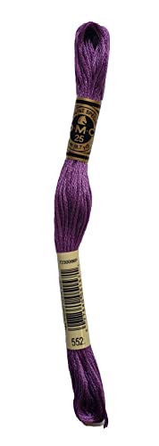 Image of DMC 6-Strand Embroidery Cotton Bundle - Violet Color Family -5 Skeins of Thread - 8.7yd Skeins