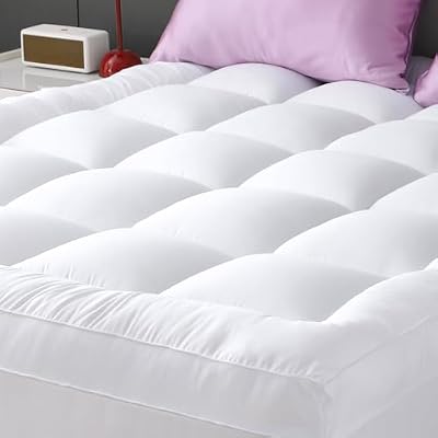YUGYVOB Queen Mattress Topper Extra Thick, Cooling Plush Mattress Pad